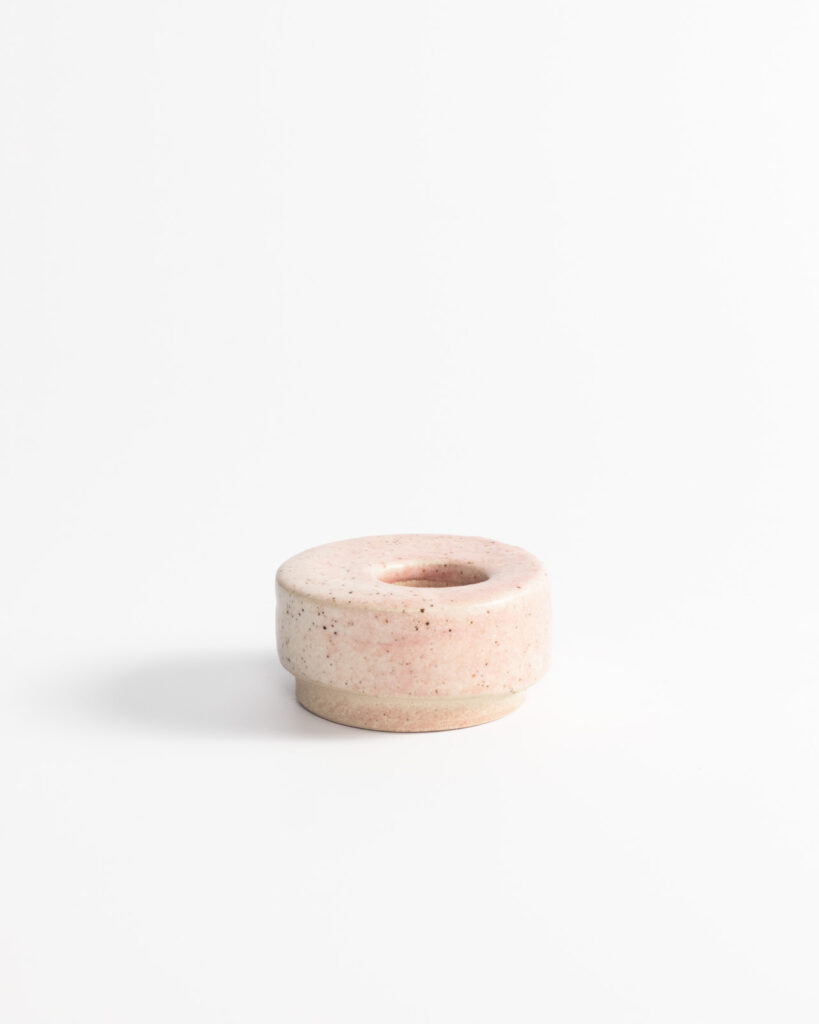 Aio Candlestick - pale rose